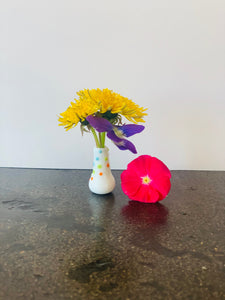 Custom Dandelion Vase - Polka Dot Multi