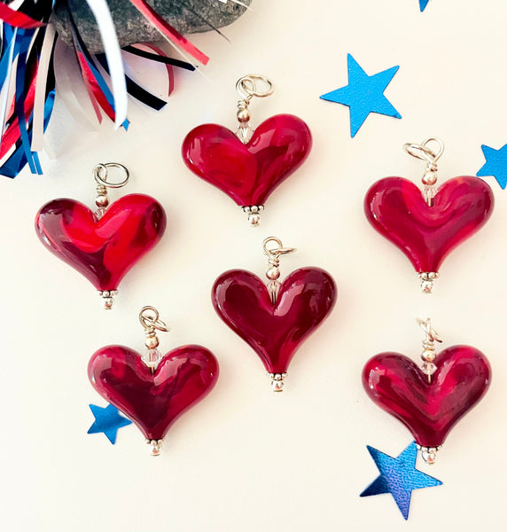 Recycled Red Hearts