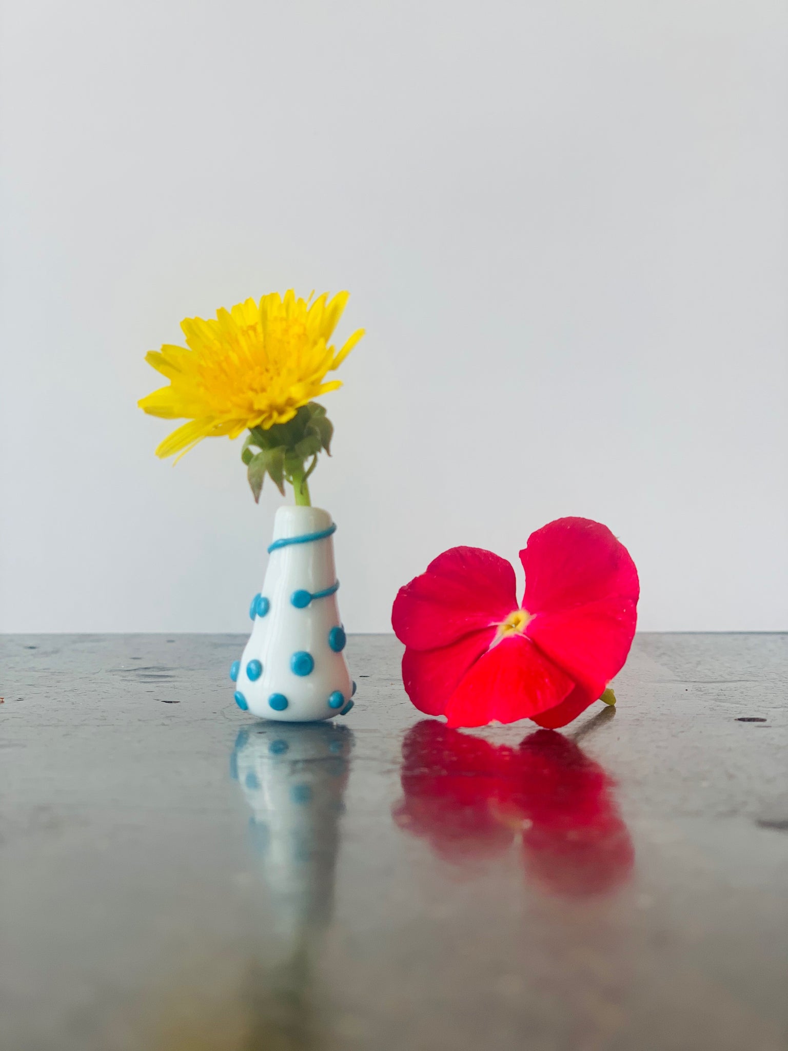 Custom Dandelion Vase - Turquoise