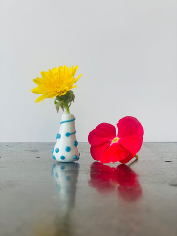 Custom Dandelion Vase - Turquoise