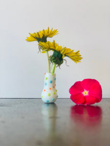 Custom Dandelion Vase - Polka Dot Multi