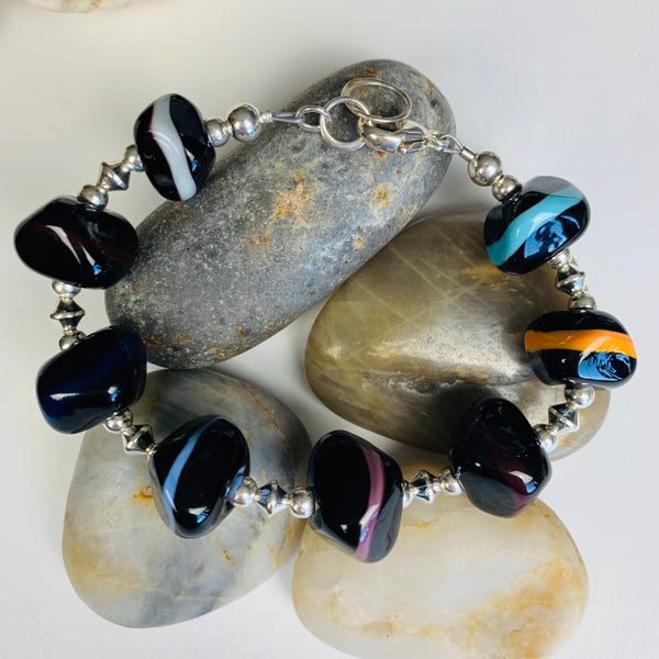 Striped Geometric Bracelet
