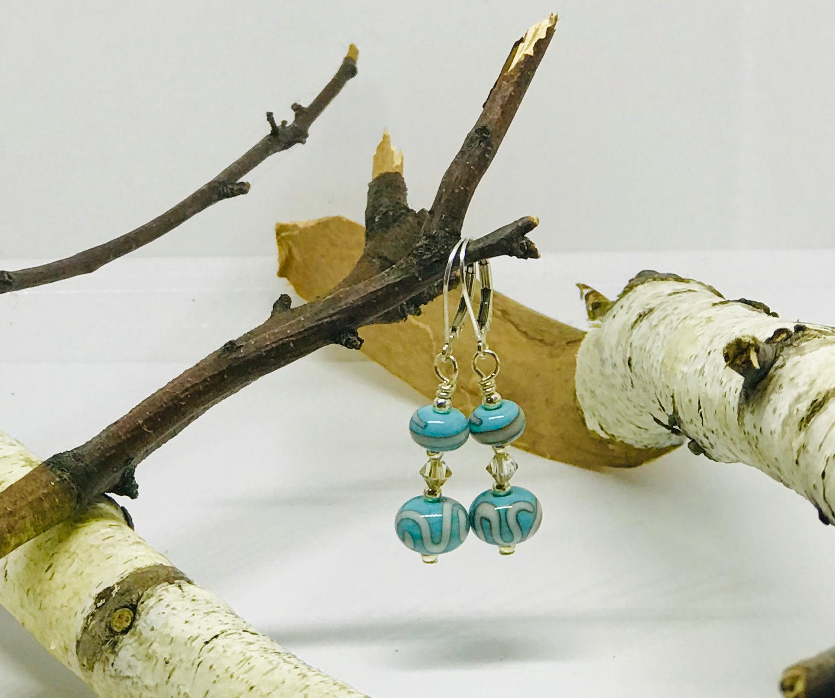 Double Turquoise Earrings