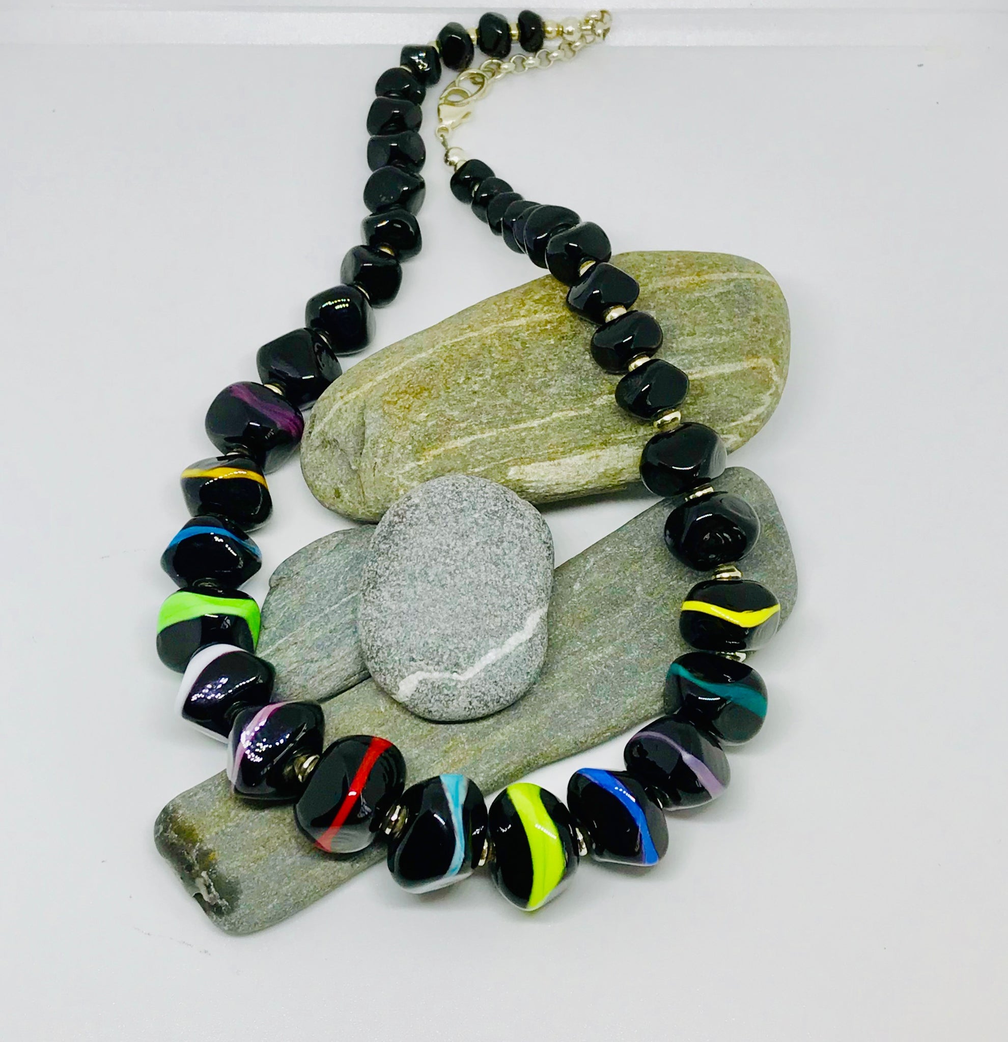 Geometric Stripes Necklace
