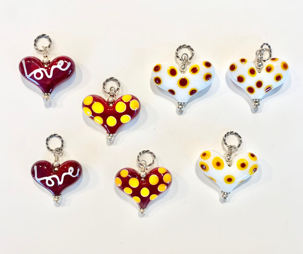 KC/Chiefs Hearts - Medium Sized
