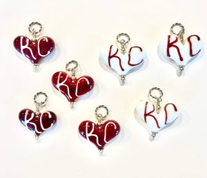 KC/Chiefs Hearts - Medium Sized
