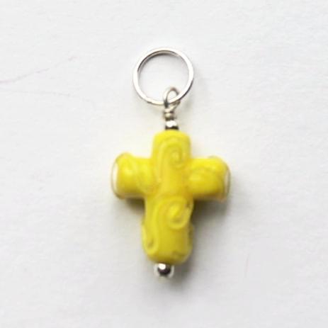 Small Crosses with Clear Swirls