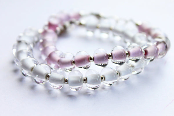 Glass Pearl Bracelets - Solid Colors