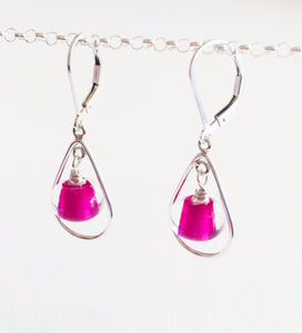 Glass Pearl Earrings - Teardrop