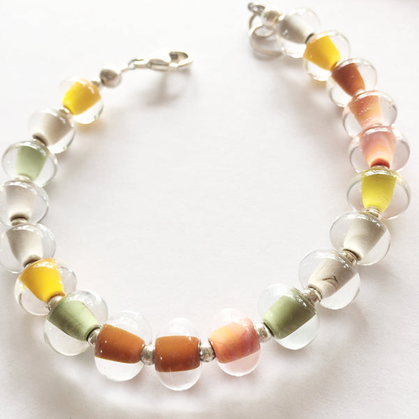 Glass Pearl Bracelets - Solid Colors