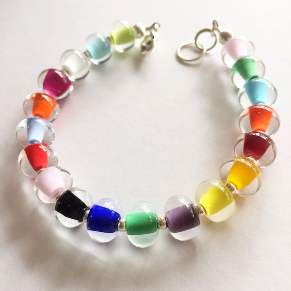 Glass Pearl Bracelets - Solid Colors