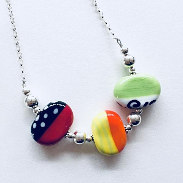 Flat Disk Necklace