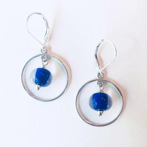Glass Pearl Earrings - Round