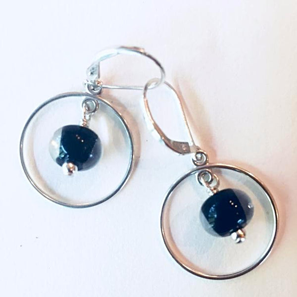 Glass Pearl Earrings - Round