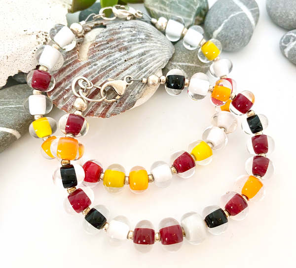 Glass Pearl Bracelets - Solid Colors