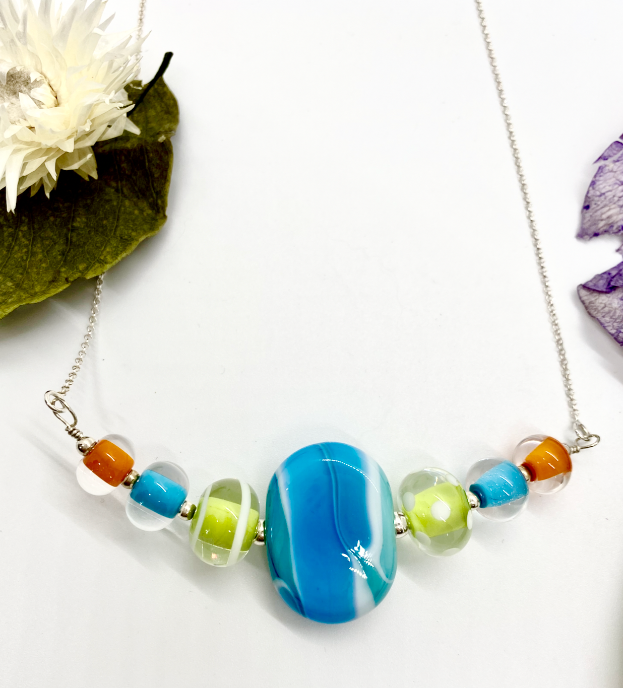 Flat Bead Necklace