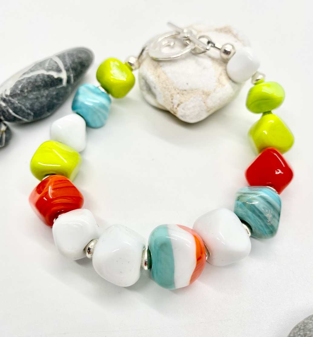 Geometric Multicolor Bracelet