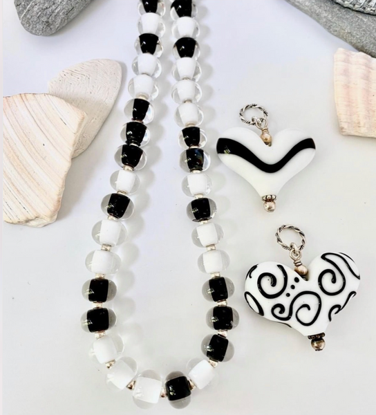 Glass Pearl Necklace - Multicolored