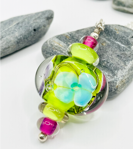One-of-a-Kind Floral Pendant