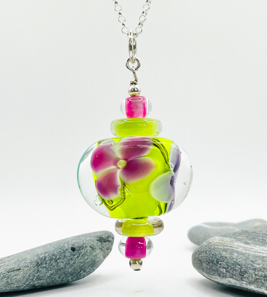 One-of-a-Kind Floral Pendant
