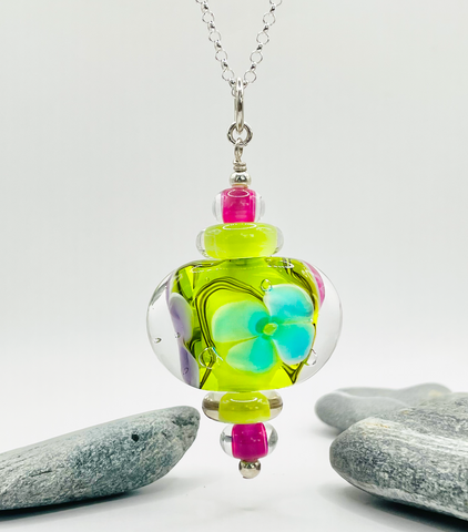 One-of-a-Kind Floral Pendant