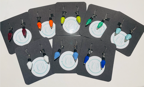 Christmas Light Earrings