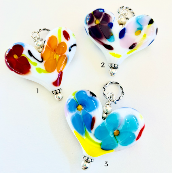Colorful Floral Hearts