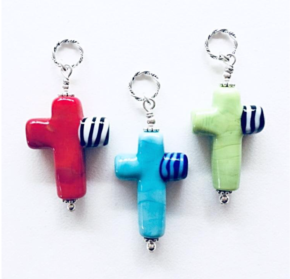 Large Crosses with Stripes