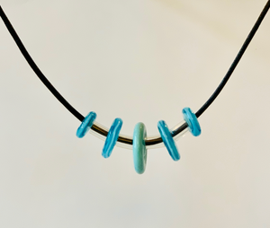 Teal Floating Necklace