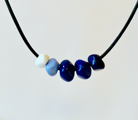 Go Royals! Geometric Floating Necklace