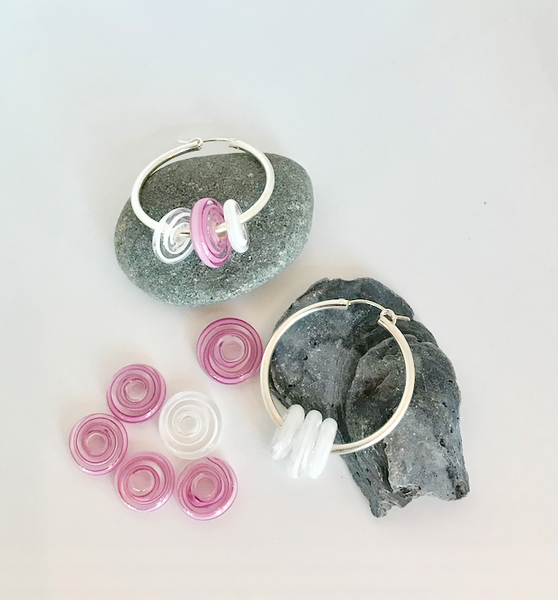 SALE Additional Beads - "The Jessica" Hoop Earrings