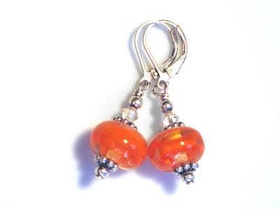KH Designs Small Clear Swirl Earrings