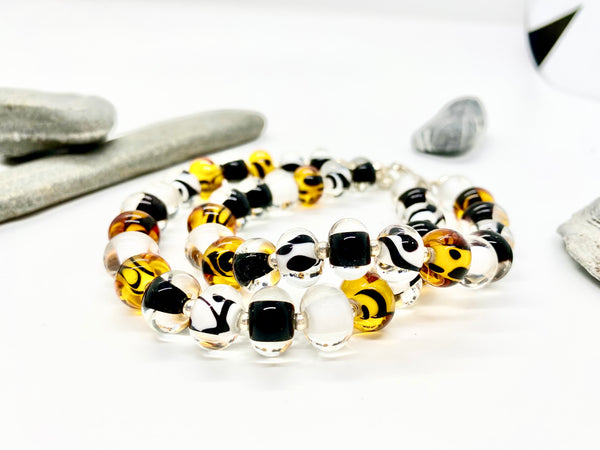 Glass Pearl Bracelets - Solid Colors