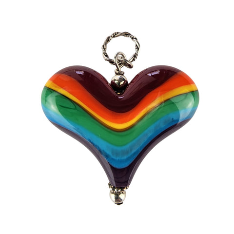 Rainbow Heart Pendant