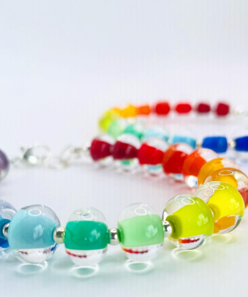 Glass Pearl Bracelets - Solid Colors